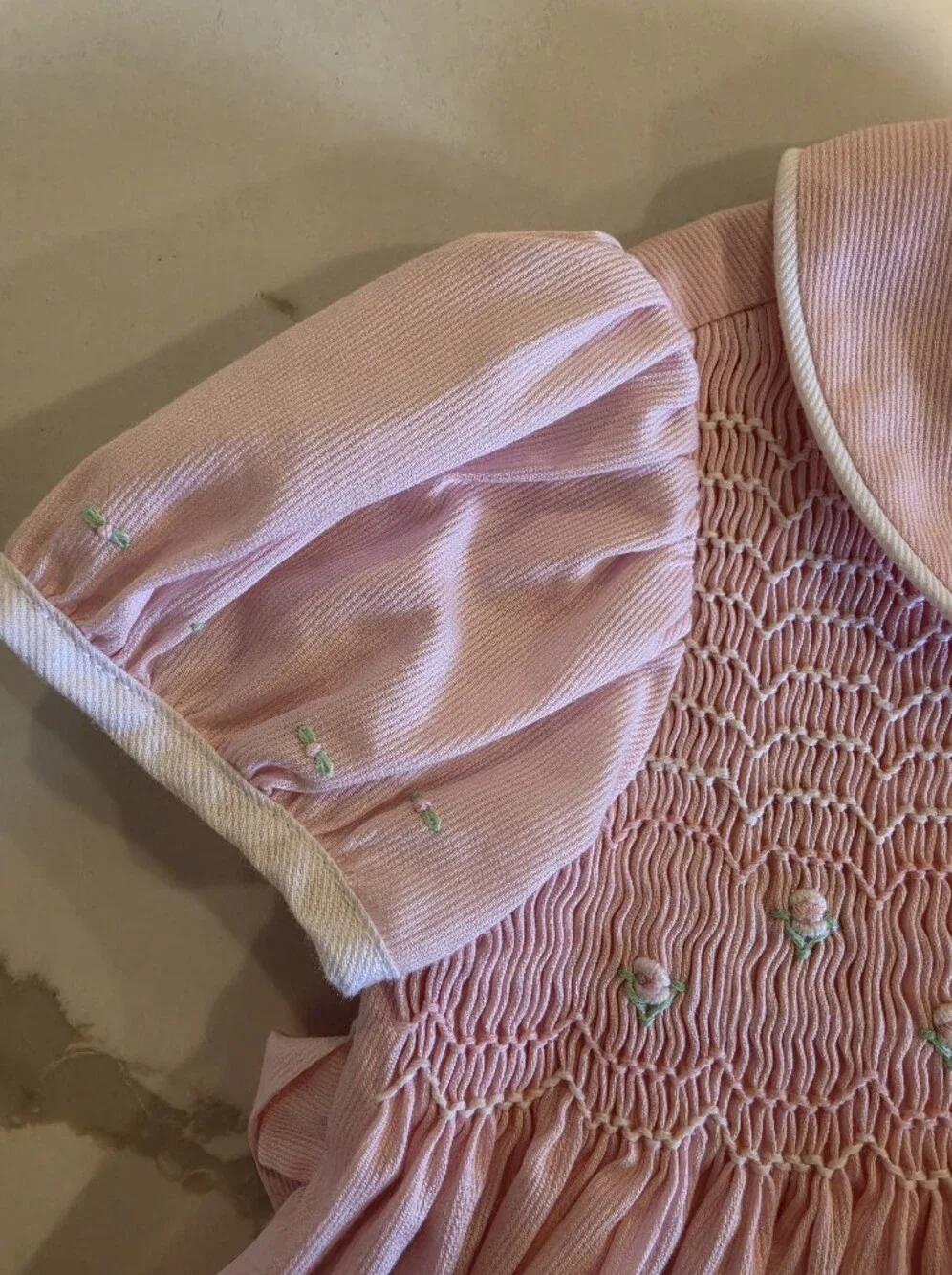 Lullaby Set Pink Smocked Dress